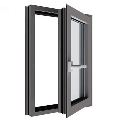 China Double Deck Magnetic Break Screen Mute Aluminum Glass Energy Saving Window for sale