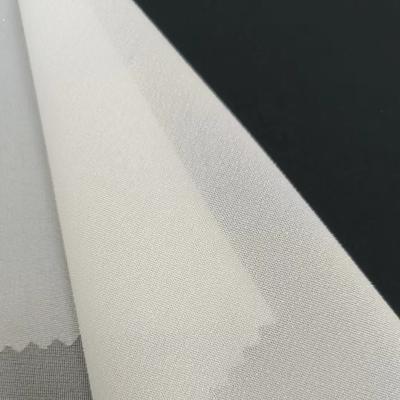 China Reused; Breathable; 15D Polyester 100% Elastic Recycled Lightweight Woven Fusible Single Interlining for sale