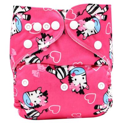 China Printed 2022 New Adjustable Newborn Cloth Diaper Bamboo Charcoal Diaper Pants Night Waterproof Reusable Diapers For Baby for sale