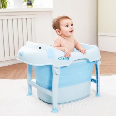 China 2021 Sustainable Free Household High Quality Plastic Folding Portable Kids Baby Soaking Bath Tubs For Bathroom for sale