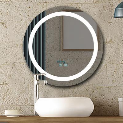 China 2021 Custom Bright OEM LED Smart Bath Touch Screen Around Modern Large Mirror Bathroom Living Room LED Wall Mounted Vanity Mirror Fogproof for sale