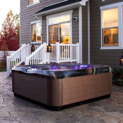 China Modern Luxury Freestanding Ready Made Wood Fired 2 Person Jets Garden Outdoor Spa Hot Tub For Sale for sale