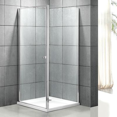 China Modern 1800 High 2 Sided Glass Bath And 850Mm Large Rectangular Quadrant Shower Enclosure Hinged Bathroom for sale