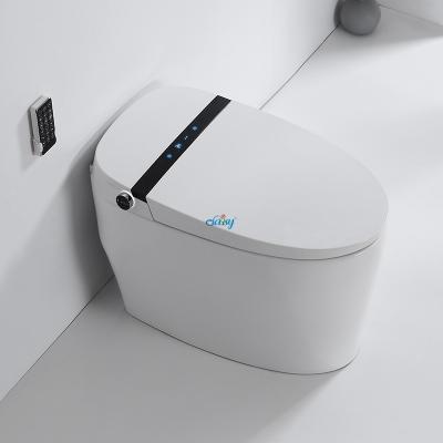 China 2021 New Arrival Custom Auto Operation Sanitary Ware Motorized Remote White Round Smart Wall Hung Smart Toilet With Heat Seat For Sale for sale