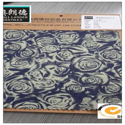 China 100% Anti-Static Pink Printing Cotton Fabric Denim Fabric for sale