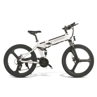 China Customized aluminum alloy 6061 500W 48V fat tire folding mountain e bikes electric bicycle for sale