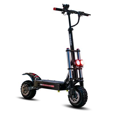 China TEEWING X4 Fast Delivery 11inch Scooter Fast Speed ​​Removable Battery Unisex Foldable Electric Double Tire 5600w Motor Ready For Boat for sale