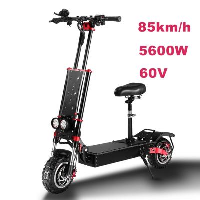 China Unisex Electric Scooter S4 Folding 11 Inch Tire 60V 5600W Double Motors for sale