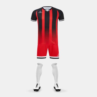 China Polyester Custom Design Polyester Sublimation Soccer Football Uniforms For Men for sale