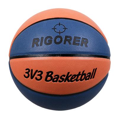 China Basketball size 7 indoor and door 3V3 ball with 2 color easy grab PU skin. Te koop