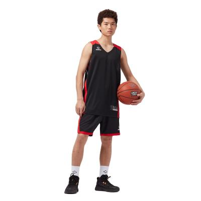 Cina Breathable sports wear basketball uniform polyester quick dry and breathable basketball tank top set for men in vendita