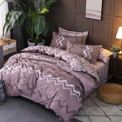 China Nondisposable 100% polyester fabric china 3d printed 125gsm 3 pieces sheet /bedding set microfiber duvet for sale