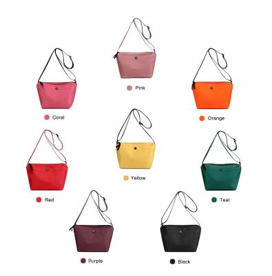 China Daily Wholesale Custom Canvas Bag Women Girls Colorful Cross - Body Tote Bag for sale