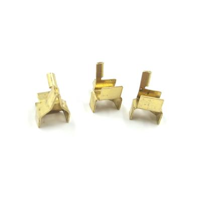 China New Design Smooth Surface Stamping Parts Metal Brass Terminal Sockets for sale