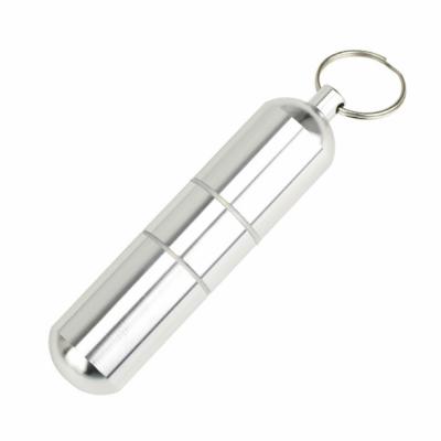 China Aluminum Anodized Storage Key Chain Pill Container Pill Container Bottle Pill Storage Case For Travel for sale