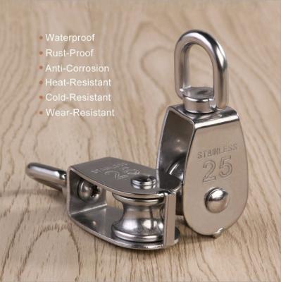 China High Quality Heavy Duty Marine Boat Sailboat Mounting Hardware on Deck Sailboat Block Pulley Kayak Anchor Pulley for sale