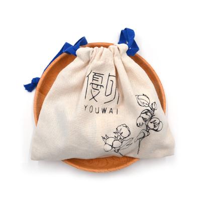 China Small recyclable canvas bag, gift canvas pouches, drawstring canvas pouches for sale