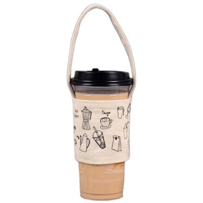 China New 2021 Fashions AZO Free Portable Canvas Tote Bag Tea Cup Water Cup Coffee Mug for sale