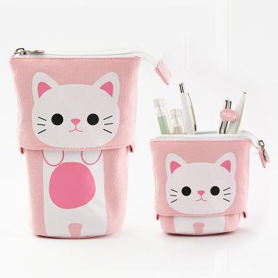 China China Supplier AZO Free Logo Printing Custom Canvas Pencil Bag Zipper Cosmetic Bag Portable Gift Bag for sale