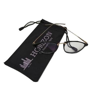 China Eco - Friendly High Quality Microfiber Glass Cloth Eyeglasses Drawstring Pouch Bags for sale