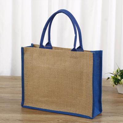 China Factory Direct Wholesale Large Capacity Environmental Protection Jute Shopping Bag Portable Packing Bag Eco-friendly for sale