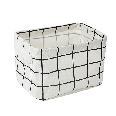 China Sustainable Professional Promotion Triangle Printing Fashion Storage Multifunctional Desktop Basket for sale