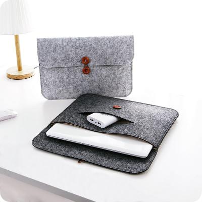 China Stock Product Eco-Friendly Strong Durable Laptop Liner Bag Soft Comfortable Felt Bag Eco-Friendly for sale