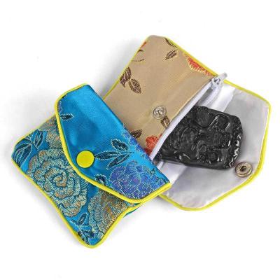 China Wholesale Jewelry Pouch China Jewelry Pouches Bags Rectangle Satin Gift Bag for sale