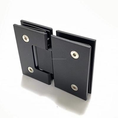 China Modern Black Modern Door Flange Shower Hinge Stainless Steel Style Flange for sale