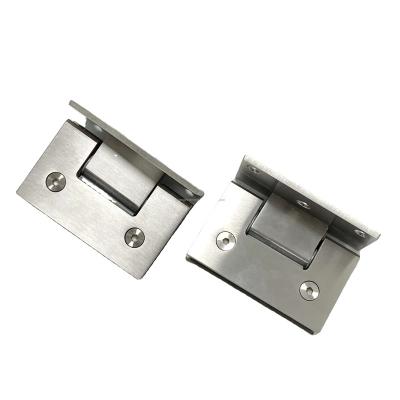 China 90 Degree Modern Shower Glass Hinge Stainless Steel Shower Door Pivot Brass Hinge For Bathroom Screen Glass Hinges for sale