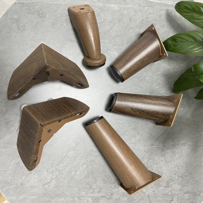 China Industrial 20 Years Experience Professional Manufacturer ABS Wood Grain Furniture Legs Plastic Sofa Legs for sale