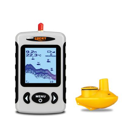 China Lucky Rechargeable Waterproof FFW718 Wireless Echo Finder Sonar Fishing Magnifiers 125KHz Fish Finder English menu FFW718/Russian for sale