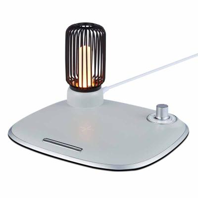 China Mobile Phone Wireless Charger With Candle Lamp 2022 Hot Selling Products 15W Charger With LED Lantern for sale