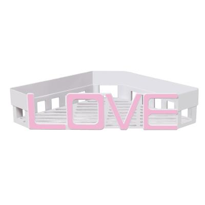 China Wall Mounted Type Letter Wholesale Creative Bathroom Shelf Low Price Wall Mounted Bathroom Storage Shelves Storage Rack for sale