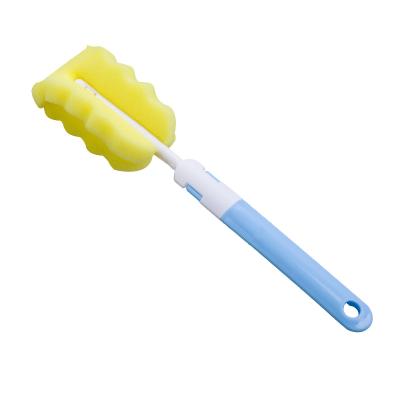 China Household Viable Direct Tool Factory Cleaning Brush Easy Bottle Brush For Washing Cleaning With Sponge for sale