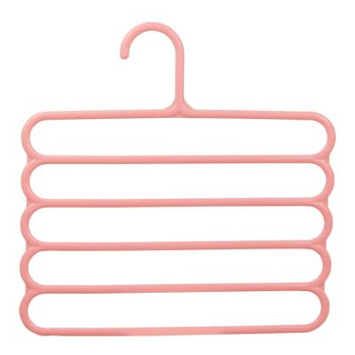 China Modern Clothes Rack Multi Functional Magic Clothes Hanger Space Saving Multi Layers Pants Hangers for sale