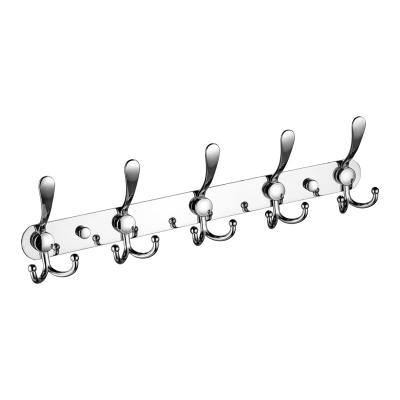 China High Viable Cost Effective Folding Rack Bathroom 5 Pieces Wall Hanger Hook Adhesive Wall Hook for sale