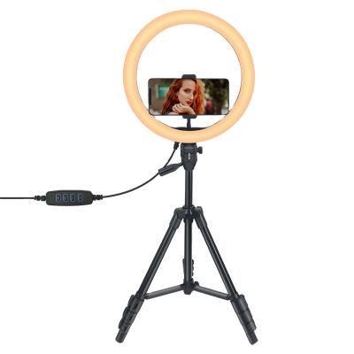 China Round Low Desk Led Lights 10 Inch Led Ring Light Selfie Flash Lights SS-K-0161 for sale