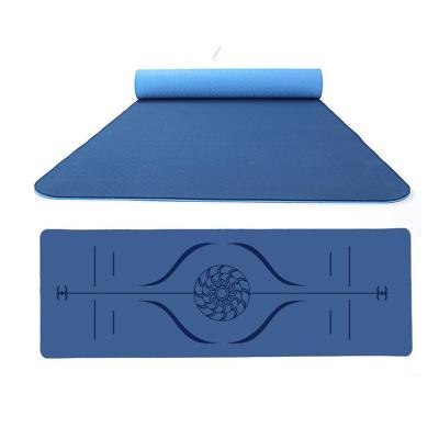 China Wholesale Custom Printed Tape Yoga Mats 8 Colors 6mm Eco-friendly Indoor Outdoor Fitness Yoga Mat for sale