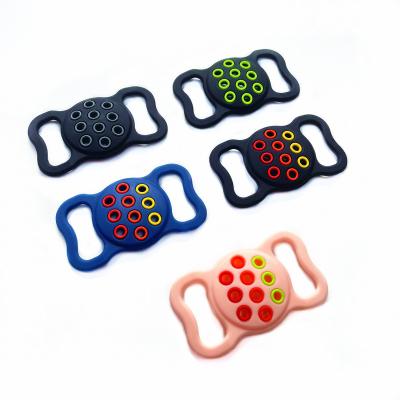 China Hot Selling Multicolor Soft Silicone Shockproof For Airtag Cover Designed For Pet Anti-lost Silicone Tracker Protective Cover Breathable for sale