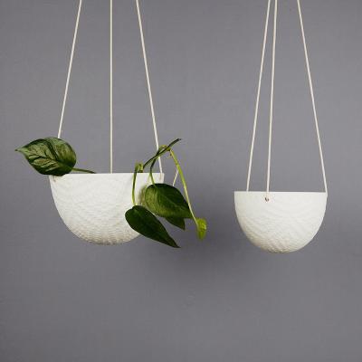 China 2019 Hot Sale High Quality Mini Balcony Hanging Flower Pot Ceramic Hanging Flower Pots for sale