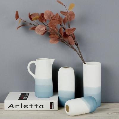 China From China cheap blue and white 275 ml landscape glaze mug for sale