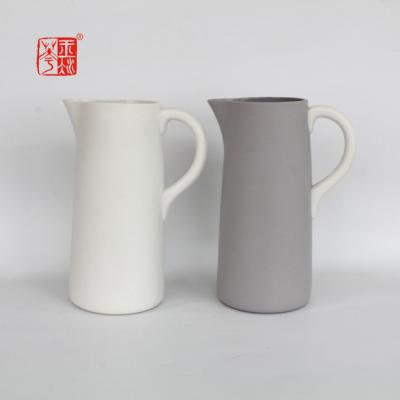 China Kitchen Decorated Unique Jug Water Milk Jug Wholesale Ceramic Pitcher All-Season zu verkaufen