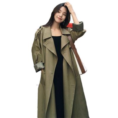 China Fashion Sustainable Winter Long Trench Coat For Women for sale