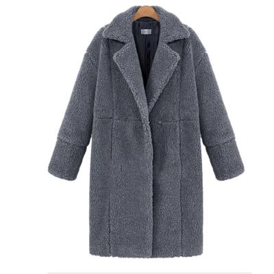 China New Style Breathable Hot Selling Winter Outwear Long Cardigan Wool Women's Fleece Coat for sale