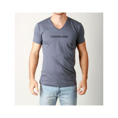 China Custom 200G Cotton 200G Cotton 200G Basic V-Neck T-shirt Men's Basic Soft 100% T Shirts T Shirts Simply for sale