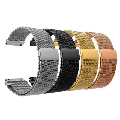 China Wholesale Stainless Steel Watchband 20mm Milanese For Huawei gt2 22mm lstee gt3 Samsung watch4 Mastainlessgnetic Watchband for sale