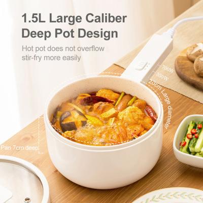 China Bedroom Ceramic Home School Household Chandelier Mini Electric Cooking Pot With Ceramic Handle for sale