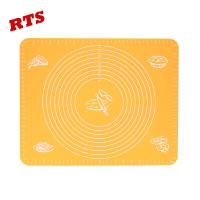 China Silicone Pastry Mat Non Stick Baking Mat Viable Fondant / Rolling Counter / Dough / Pastry Mat Oven Liner for sale