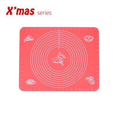 China Silicone Pastry Mat Non Stick Baking Mat Viable Fondant / Rolling Counter / Dough / Pastry Mat Oven Liner for sale